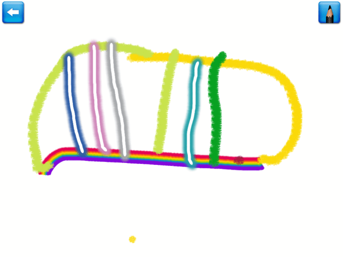Draw and tell app enabling environments